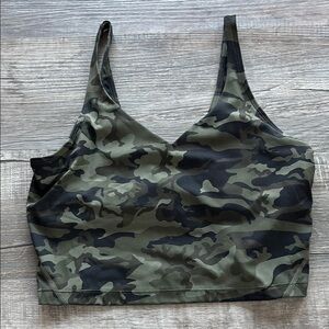 Camo Print Women's Workout Top
